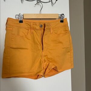 Old Navy Women's High Waist Shorts in Bright Orange